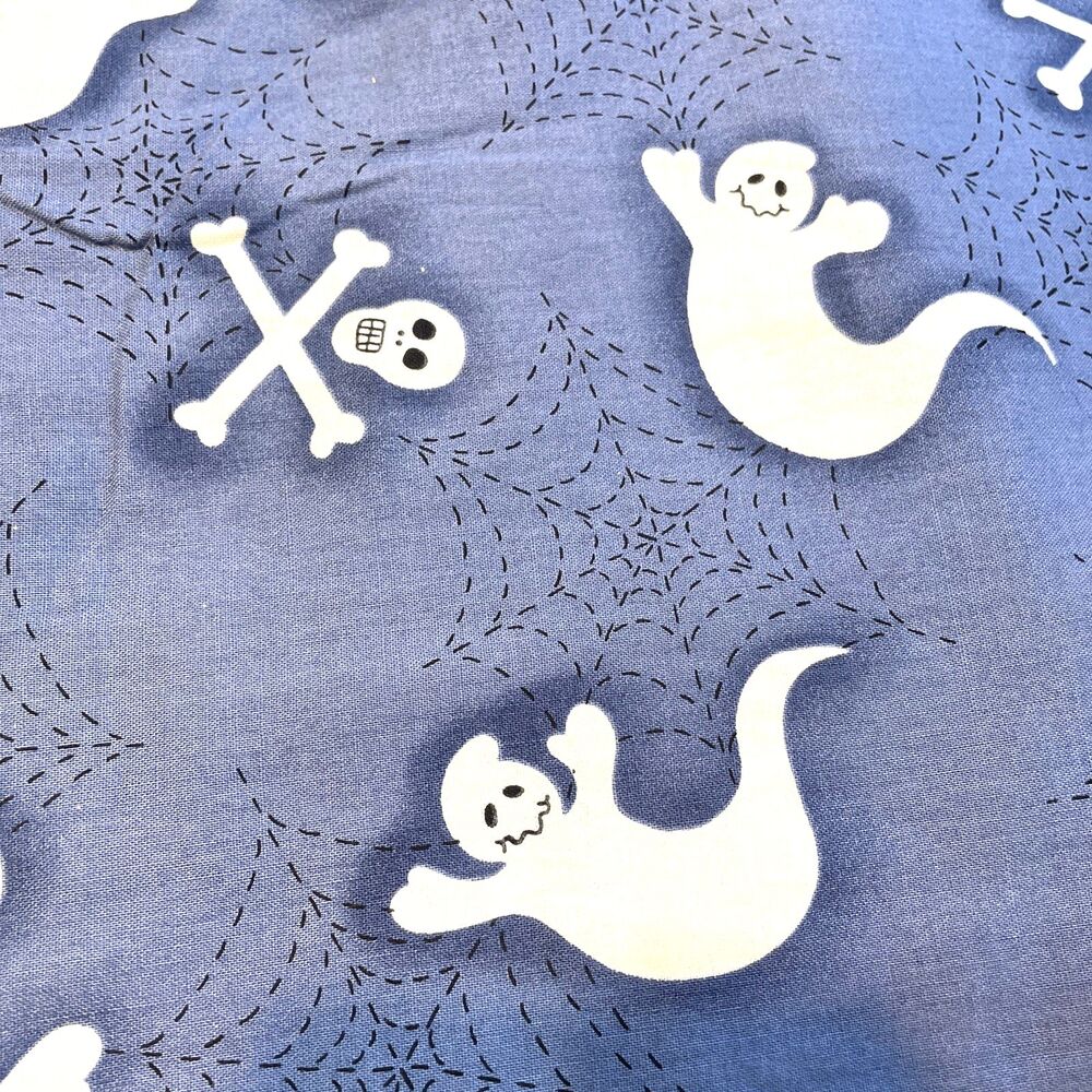 JO-Ann’s Halloween Fabric Skull Cross Bones Ghosts Spooky Hollow 42” 3 Yards